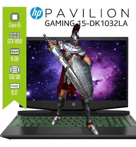 Portátil Hp Pavilion Gaming 15 Core I5 8gb 512gb Gtx 1650