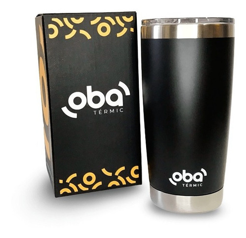 Imagem 3 de 10 de Copo Oba Térmic Para Bebida Quente Ou Gelada C/abridor 591ml