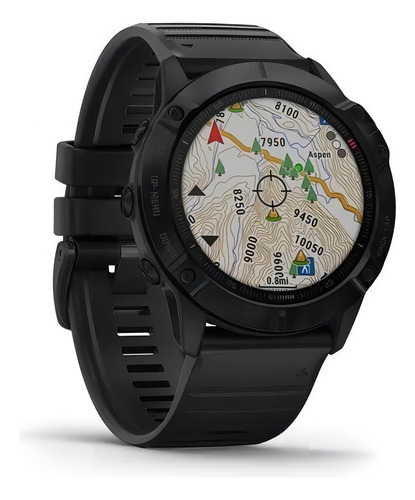 Smartwatch Garmin Standard Fenix 6x Pro display de 1.4" con correa de plástico con correa color negro