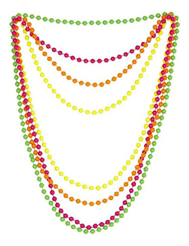 1 Juego De Collares Con Cuentas Y Gafas Para Disfraz De Fies