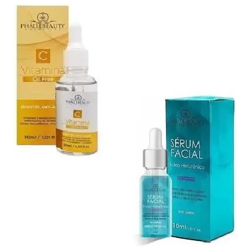 Kit Sérum Vit C Anti-manchas + Sérum Ácido Hialurónico 30ml