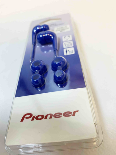 Auriculares Pioneer Cable Azul Para Apple/android Se-cl502l