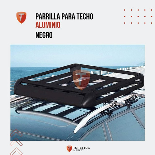 Barras Porta Equipaje Parrilla Universal Aluminio Negro