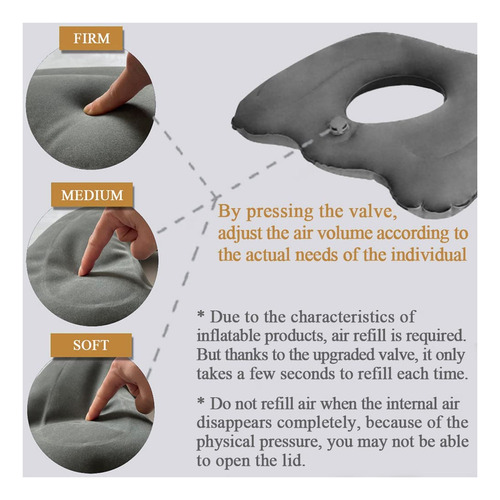 Cojín Inflable Con Forma De Rosquilla, Almohada Para Hemorro