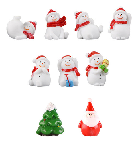 Adornos Navideños En Miniatura Para Manualidades, 9 Unidades
