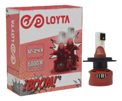 Par Bombillos H4 Led 12000 Lúmenes  12v-24v Boom Loyta