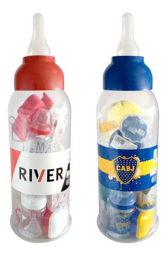 Mamadera Biberón Gigante Boca River Lic. Oficial Para Regalo