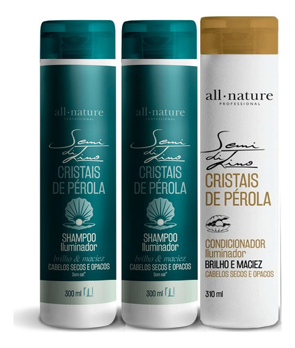 All Natureshampoo Semi Di Lino E Cond Cabelo Seco Ressecado