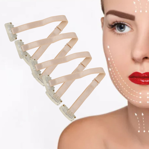 Banda De Estiramiento Facial, 4 Piezas De Bandas De