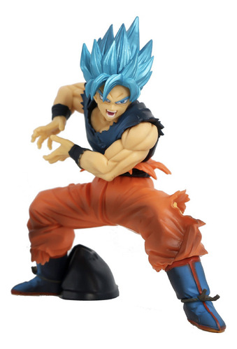 Figura Goku Blue Dragon Ball Z Goku Ssj Dios Blue Muñeco 