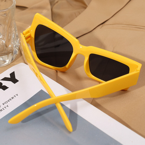 Gafas De Sol Antiuv Cuadradas Irregulares Unisex, 1 Unidad