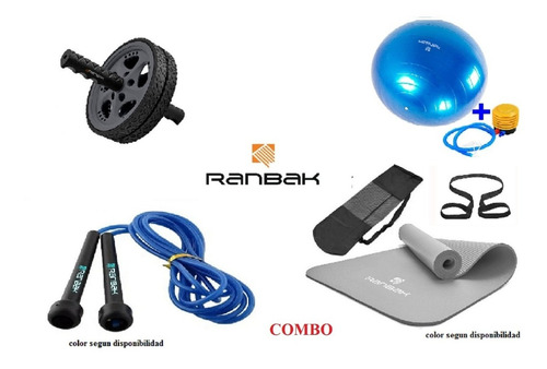 Kit4 Mat Nbr+soga+bandas Tens.+rueda Abd+pelota +envio Grat.