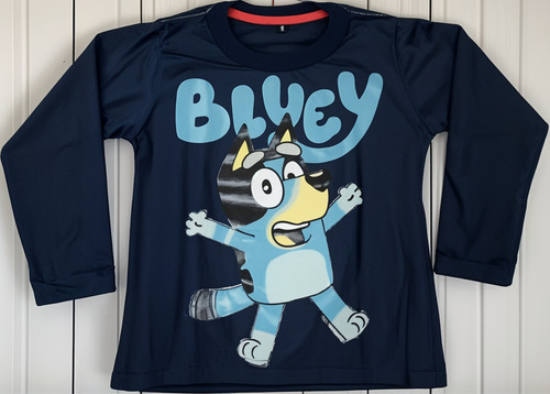 Remera Bluey Manga Larga Niños A0