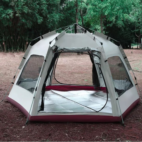 Carpa Automática Hexagonal Para 6 Personas 240x280x160