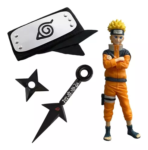 Kit Completo do Naruto / Boneco do Naruto/ Kunai/Shuriken/Bandana