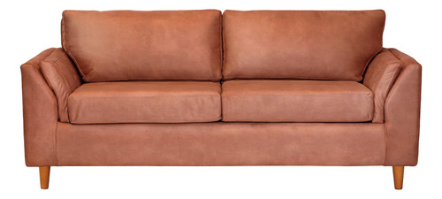 Sofa Milan 3c Cuero Kentucky Tabaco