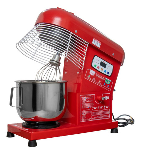 Batedeira Planetária 5 Litros Profissional Bpm-5 Int Vermelha Maná 127/220V