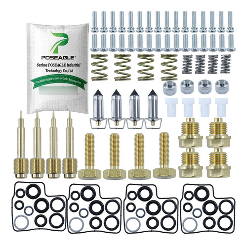 Poseagle 4 Kits Reconstruccion Carburador Para Honda V45