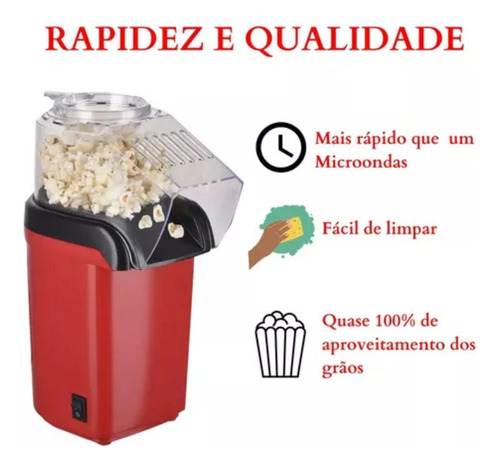 Pipoca Caseira Saudável E Deliciosa: Máquina Eletrica Mini