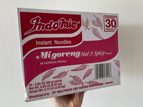 Indomie Mi Goreng Hot & Spicy Instant Noodles Caja De 30