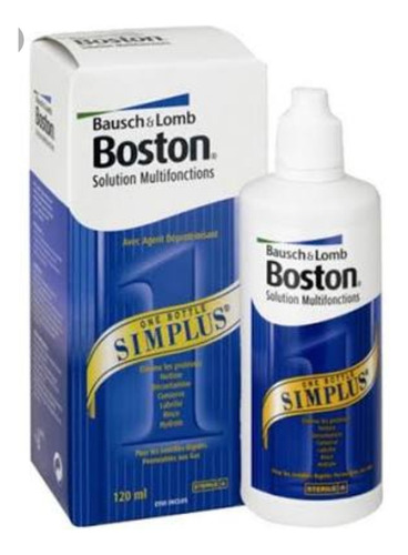 Boston Simplus Solução Multiação Pra Lentes De Contato 120ml