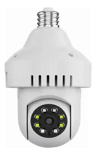 Foco Cámara 1080p Con Sensor D Humo Para Seguridad Del Hogar