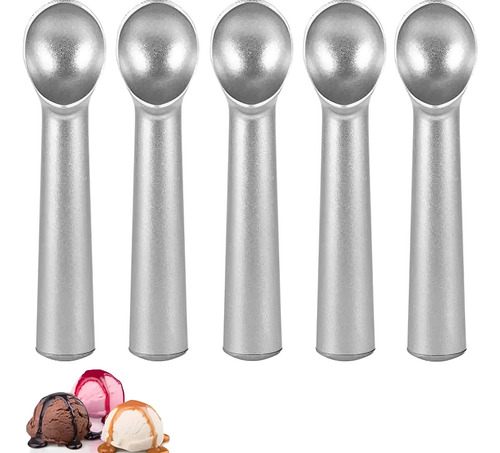 5 Pack De Cuchara Para Helado Acero Inoxidable Antiadherente