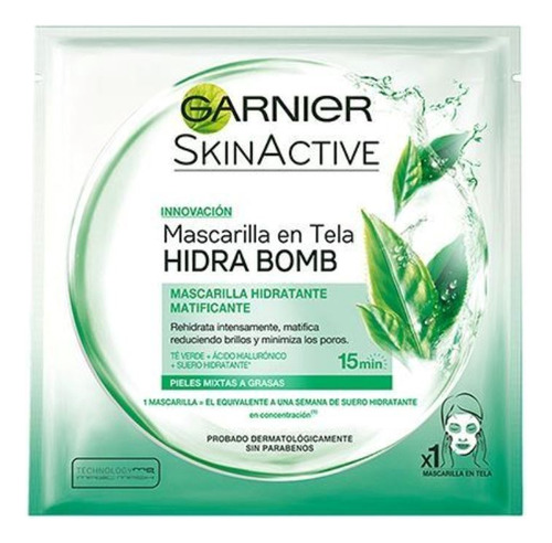 Garnier - Skin Active - Mascarilla - Green Tea