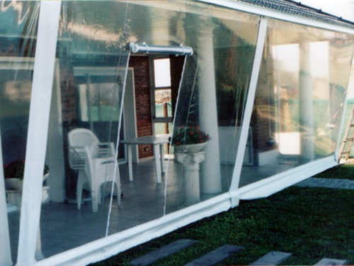 Imagen 2 de 3 de Lonas Pvc Transparente Con Ojales Para Cerramientos-galerias