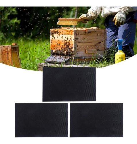 Base De Cera De Abejas, 3 Piezas, Base De Cera De Colmena De