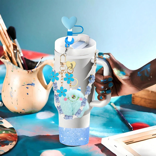 Accesorios Para Vaso Stanley Rosa Ponpon
