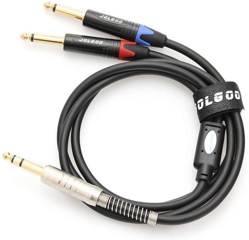 Cable Trs A Doble Cable De Conexion Estereo Ts Mono De 1/4