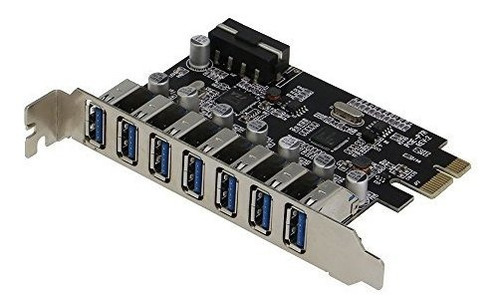 Sedna - Tarjeta Adaptadora Usb 3.0 Pcie De 7 Puertos (7 Puer