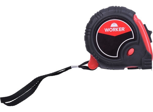 Trena Metrica Worker P/ Obra Modelo 76 Emborrachada 5mx19mm