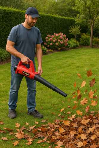 Soprador Profissional Jardinagem 2 Bateria Resistente 1200 W