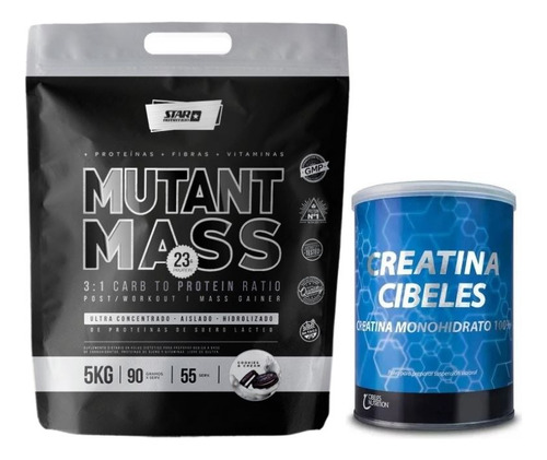 Mutant Mass Star Nutrition 5kg + Creatina Cibeles 350g