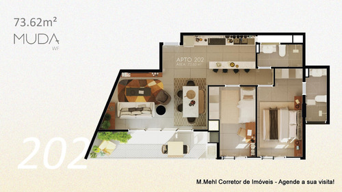 Imagem 22 de 30 de Cobertura Com 3 Dormitórios À Venda Com 112.76m² Por R$ 1.073.000,00 No Bairro Água Verde - Curitiba / Pr - M2av-emwf707