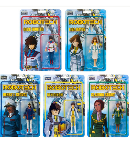 Robotech Toynami Wave 2 X5 Figuras 