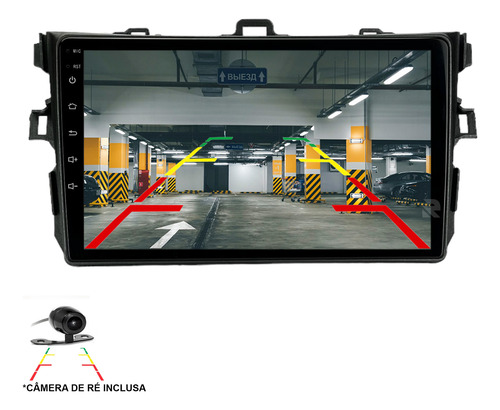 Kit Multimidia 9 Polegadas Mp5 Toyota Corolla 2009 A 2014