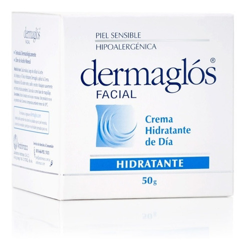 Crema Dermaglós Facial Hidratante Día FPS12 Piel Normal 50g