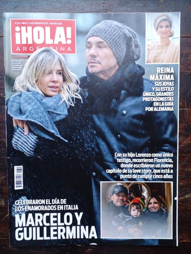 Hola! Argentina N° 327 14/2/17 Tinelli Maradona Lady Di Calu