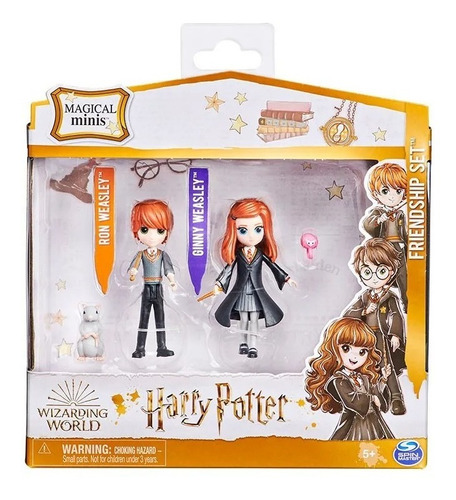 Harry Potter Set Ron Y Ginny Weasley Figuras 7 Cm Pelicula