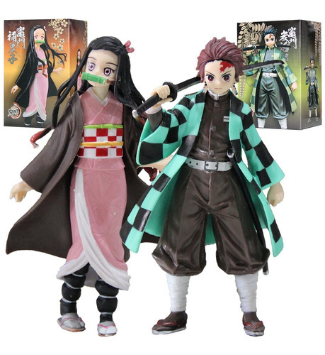 Demon Slayer Kit 2 Action Figure Coleção Kimestsu 16 Cm