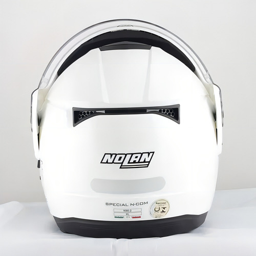 Capacete Articulado Nolan N90-2 Classic (5) Branco Metalico