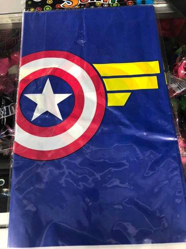 Mantel Capitán America Plástico Fiestas Cumpleaños Eventos