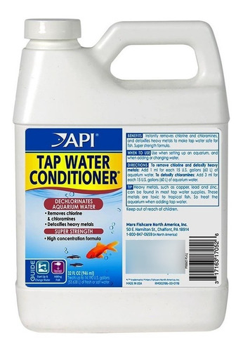 Tap Water Conditioner 946ml Anticloro Acondicionador Acuario