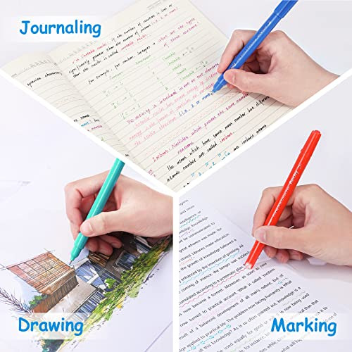 Aechy 12 Bolígrafos Curvos De Colores Para Tomar Notas, Bol