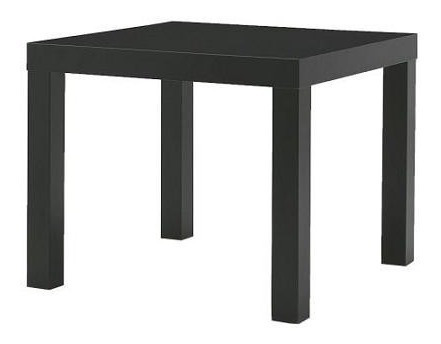 Mesa Lateral Minimalista Ikea Modelo Lack Negra