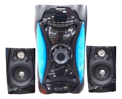 Home Theater Tsaradia Ts A18 8000w 2.1 Bluetooth Mp3 Rgb