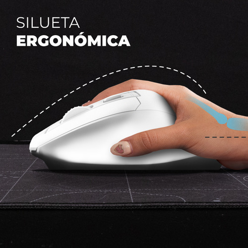 Kit 2 En 1 Teclado Y Mouse Acteck Mk650 Inalambrico Blanco